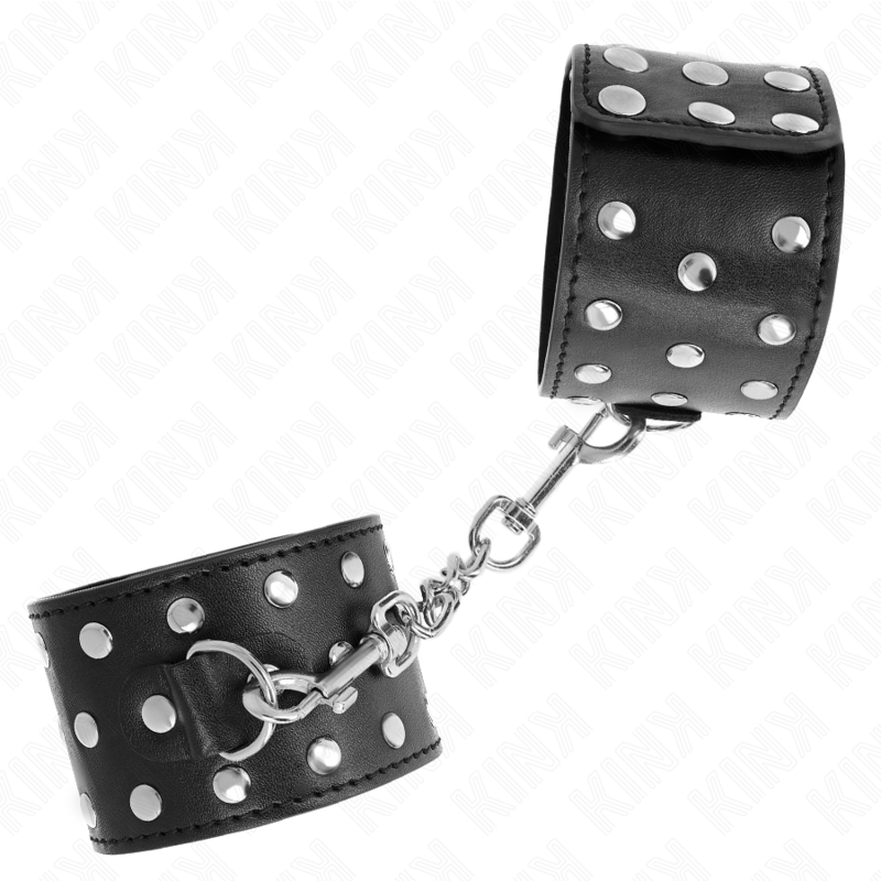 KINK - PUNK HANDGELENKFESSELN VERSTELLBAR 19-24 CM X 5,5 CM – Bild 3