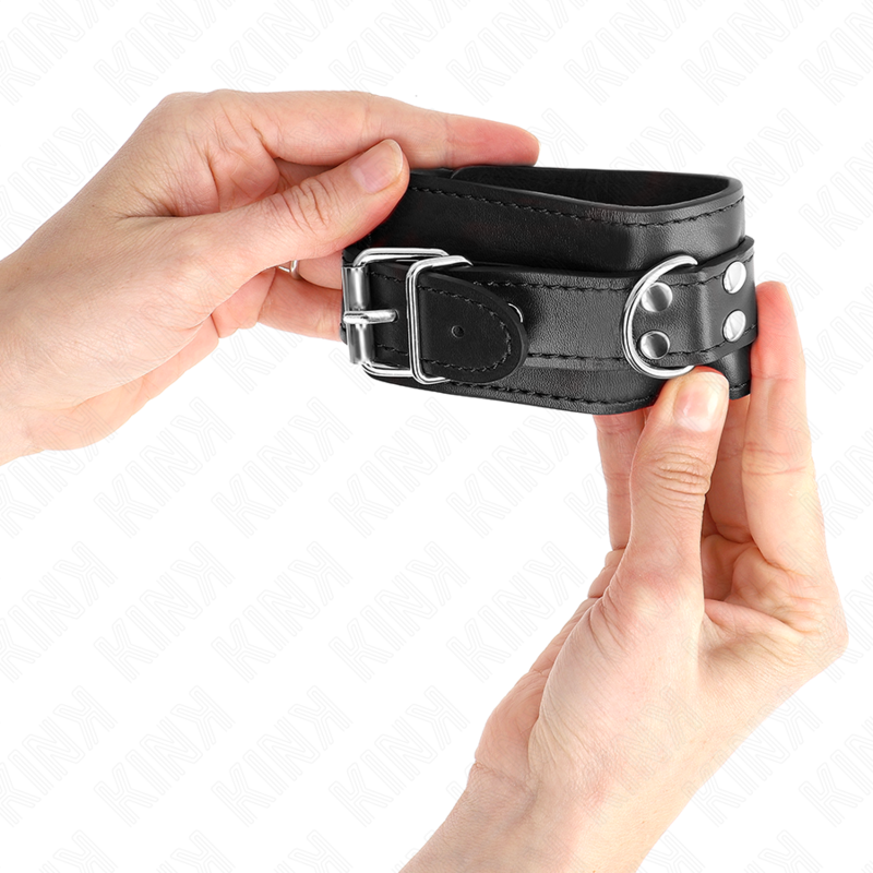KINK - EINFACHE HANDGELENKSFESSELN SCHWARZ VERSTELLBAR 20-23 CM X 5,5 CM – Bild 4