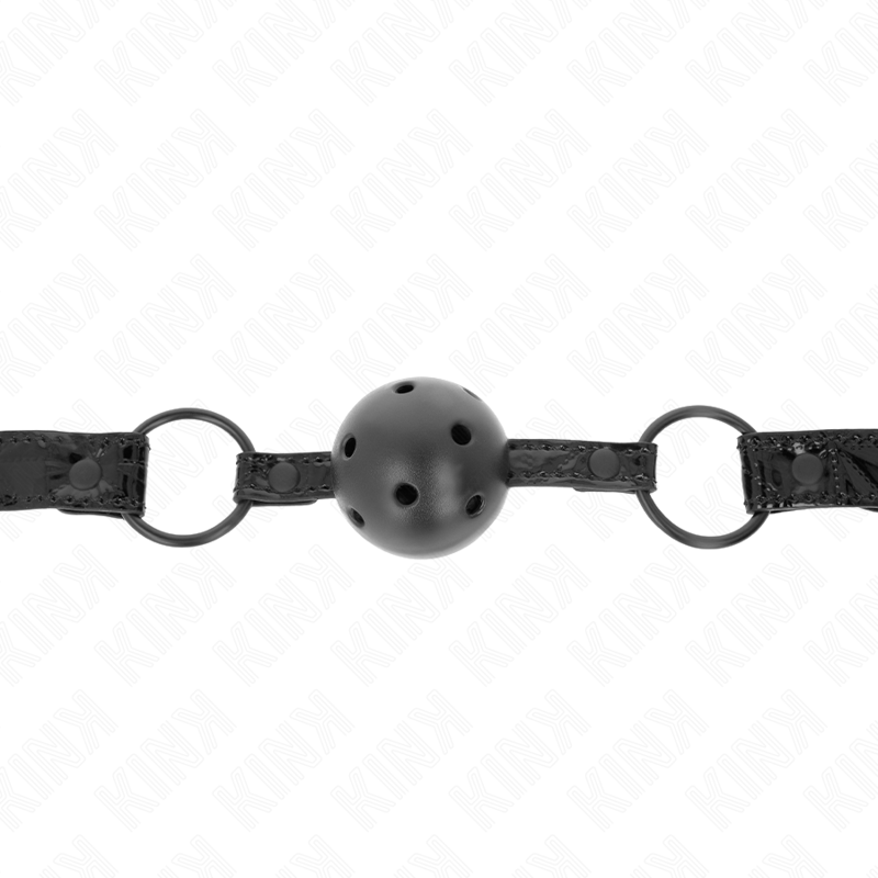 KINK - RAUTENMUSTER-BALL 4,5 CM GAG MODELL 3 64,5 CM VERSTELLBAR 42-60 CM – Bild 3