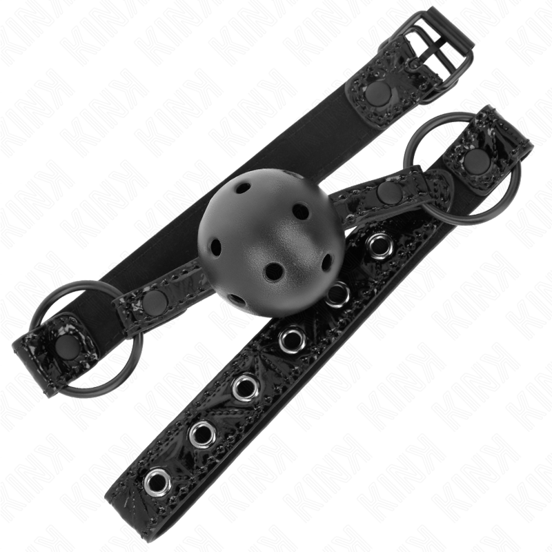 KINK - RAUTENMUSTER-BALL 4,5 CM GAG MODELL 3 64,5 CM VERSTELLBAR 42-60 CM – Bild 2