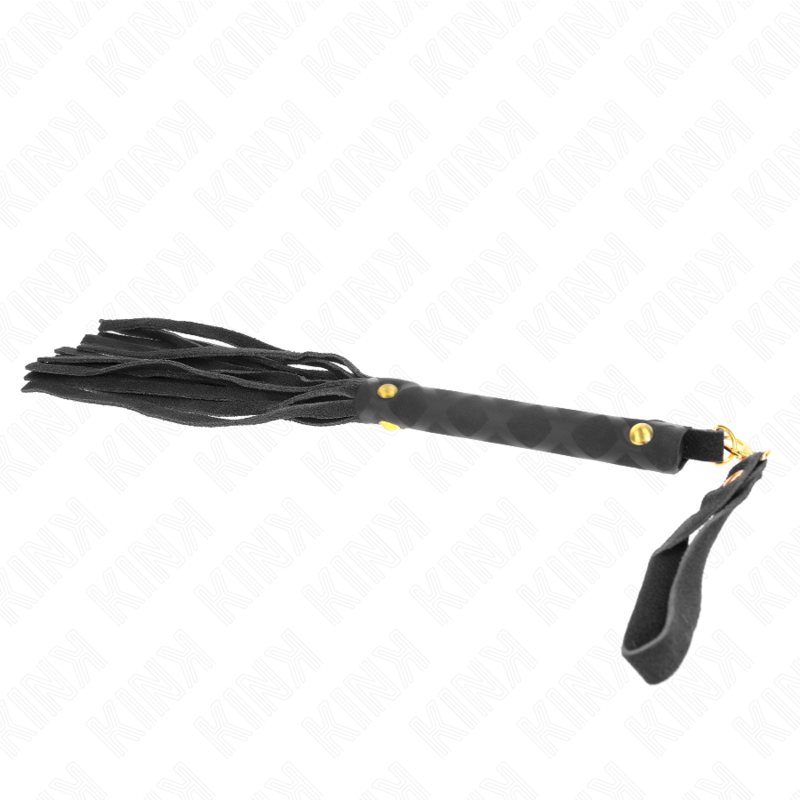 KINK - SCHWARZE WILDLEDER MINI-PEITSCHE 30 CM – Bild 5