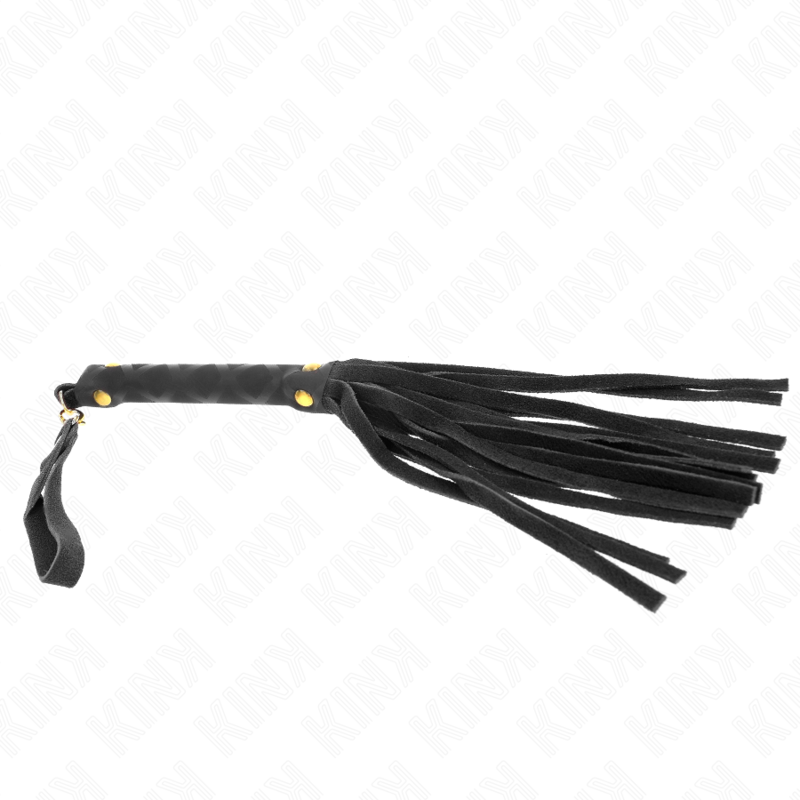 KINK - SCHWARZE WILDLEDER MINI-PEITSCHE 30 CM – Bild 4