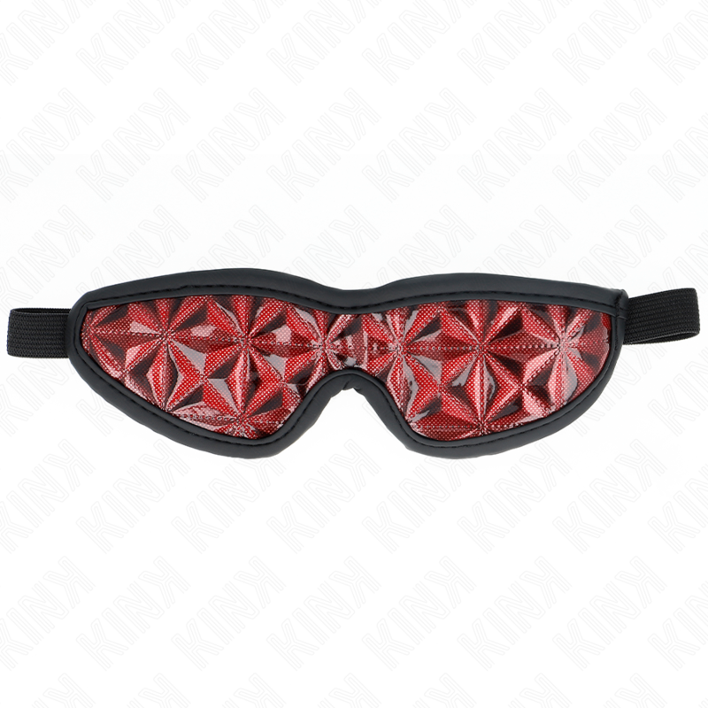 KINK - ROTES STIRNBAND MIT RAUTENMUSTER 20,5 x 6 CM – Bild 2