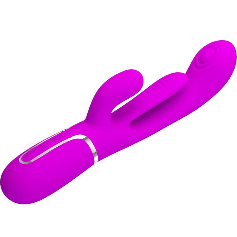 PRETTY LOVE - SHANIA TRIPLE RABBIT VIBRATOR MULTIFUNKTIONS-ROSA – Bild 3