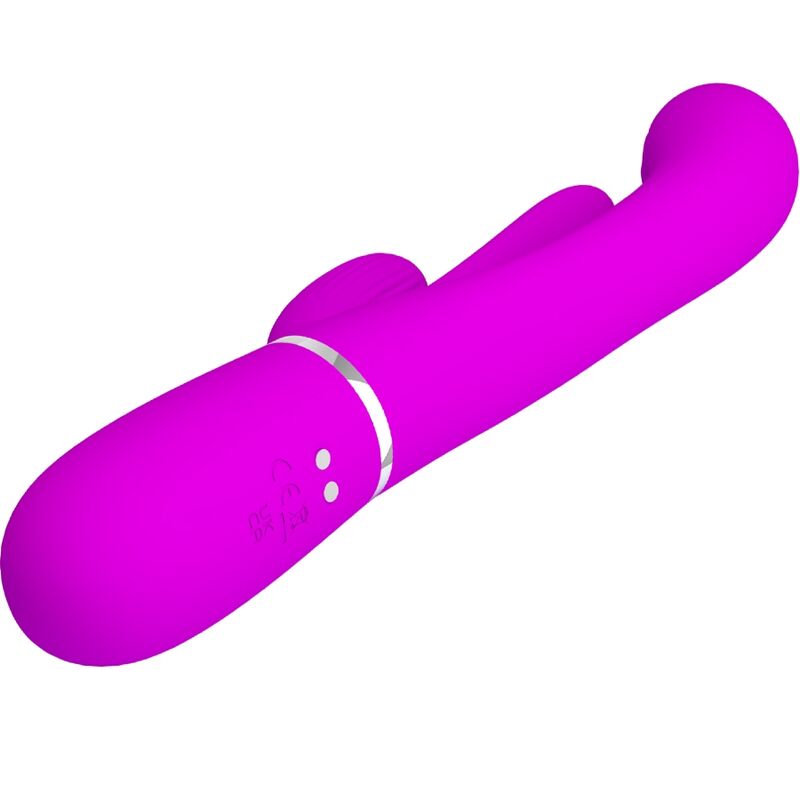 PRETTY LOVE - SHANIA TRIPLE RABBIT VIBRATOR MULTIFUNKTIONS-ROSA – Bild 4