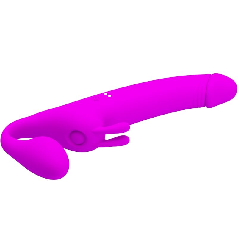 PRETTY LOVE - ZANINI STRAPLESS STRAP-ON 10 VIBRATIONEN LILA – Bild 4