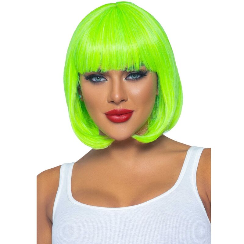 LEG AVENUE  FLUORESZIERENDE BOB-PERÜCKE NEONGRÜN