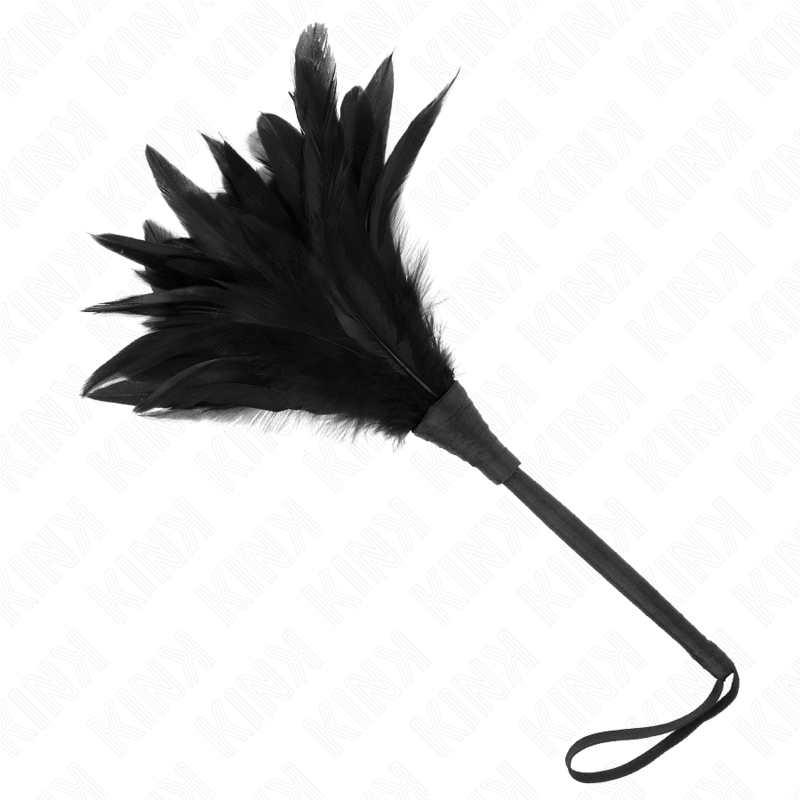 KINK - BLACK MAIDS HORNFORM TICKLE HÜHNERFEDERN 36 CM – Bild 2