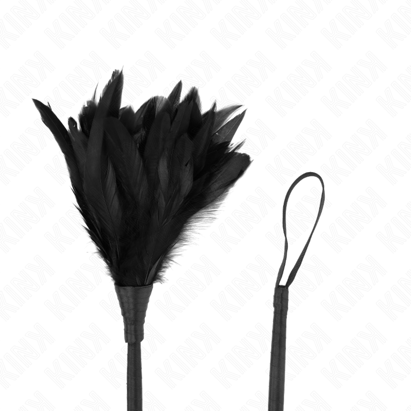 KINK - BLACK MAIDS HORNFORM TICKLE HÜHNERFEDERN 36 CM – Bild 4