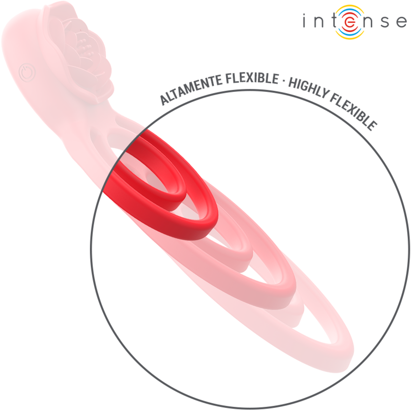 INTENSE - GAIL STIMULATOR ROSE 10 VIBRATIONEN ROT FERNBEDIENUNG – Bild 5