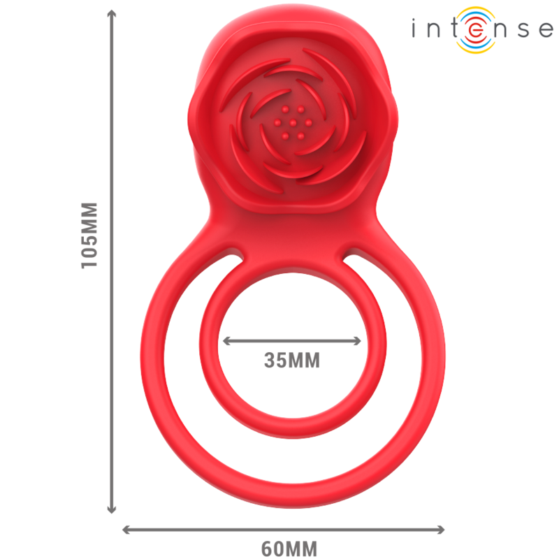 INTENSE - GAIL STIMULATOR ROSE 10 VIBRATIONEN ROT FERNBEDIENUNG – Bild 4