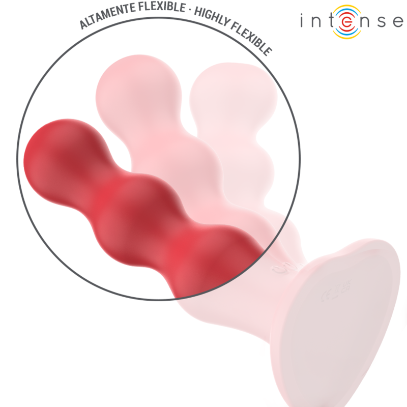 INTENSE - CODY VIBRATOR MIT SAUGNÄPFEN ROTE FERNBEDIENUNG – Bild 4