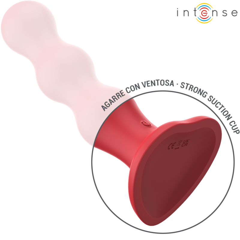 INTENSE - CODY VIBRATOR MIT SAUGNÄPFEN ROTE FERNBEDIENUNG – Bild 5