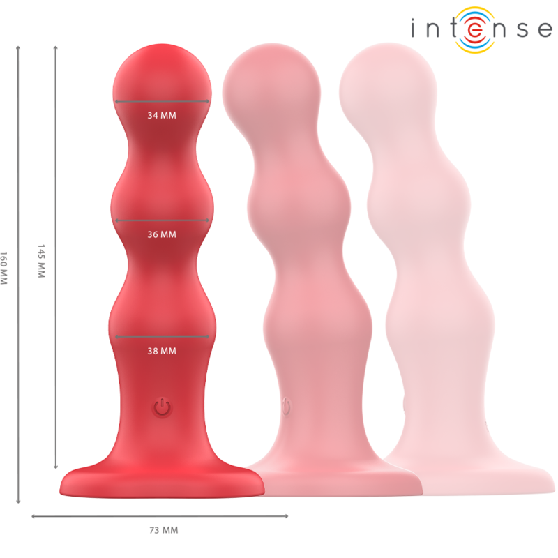 INTENSE - CODY VIBRATOR MIT SAUGNÄPFEN ROTE FERNBEDIENUNG – Bild 2