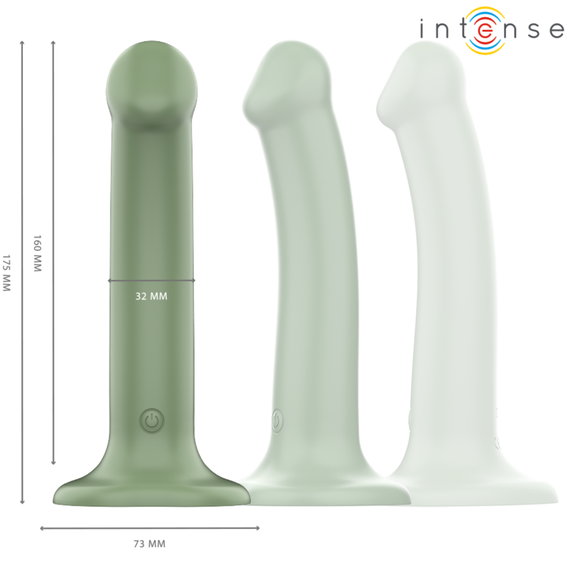 INTENSE - BECCA VIBRATOR MIT SAUGNAPF 10 VIBRATIONEN GRÜNE FERNBEDIENUNG – Bild 2