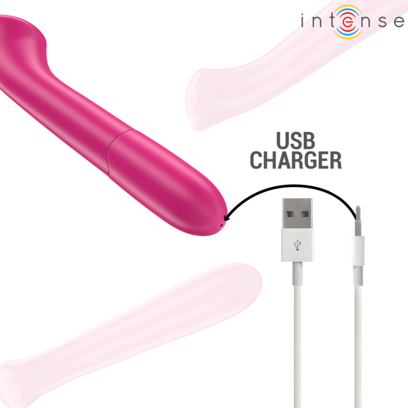 INTENSE - PATY VIBRATOR 19 CM FLEXIBEL 10 VIBRATIONEN MODELL 2 ROSA – Bild 5
