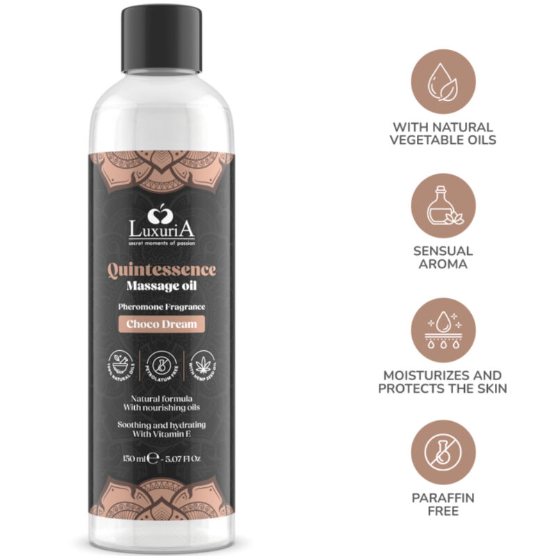 INTIMATELINE LUXURIA - MASSAGEÖL SCHOKOLADE 150 ML – Bild 4