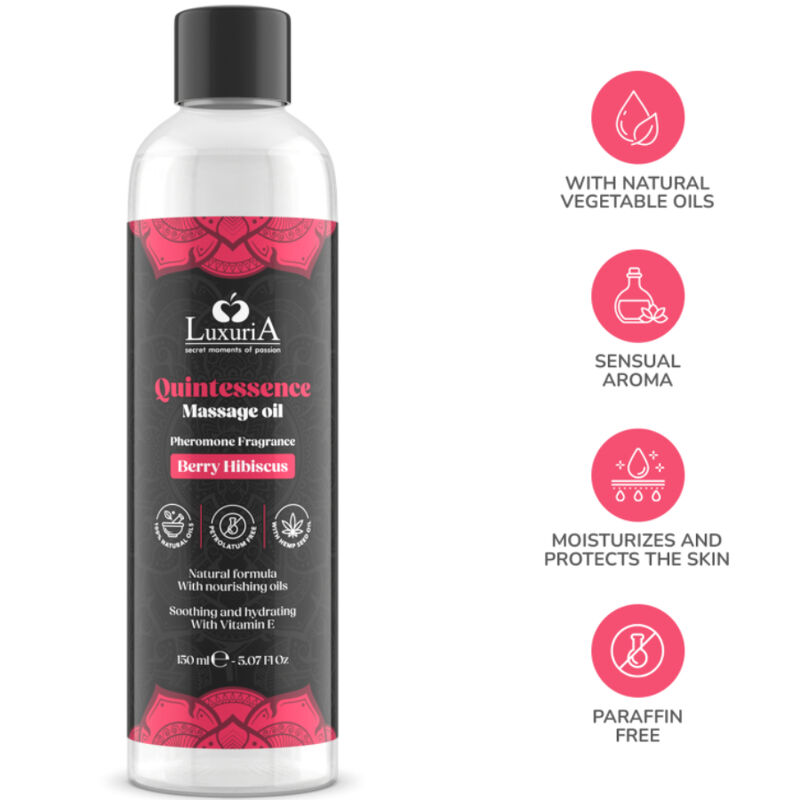 INTIMATELINE LUXURIA - MASSAGEÖL BEERE 150 ML – Bild 4
