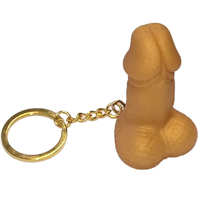 DIABLO PICANTE  GOLDENER SCHLÜSSELANHÄNGER IN PENISFORM