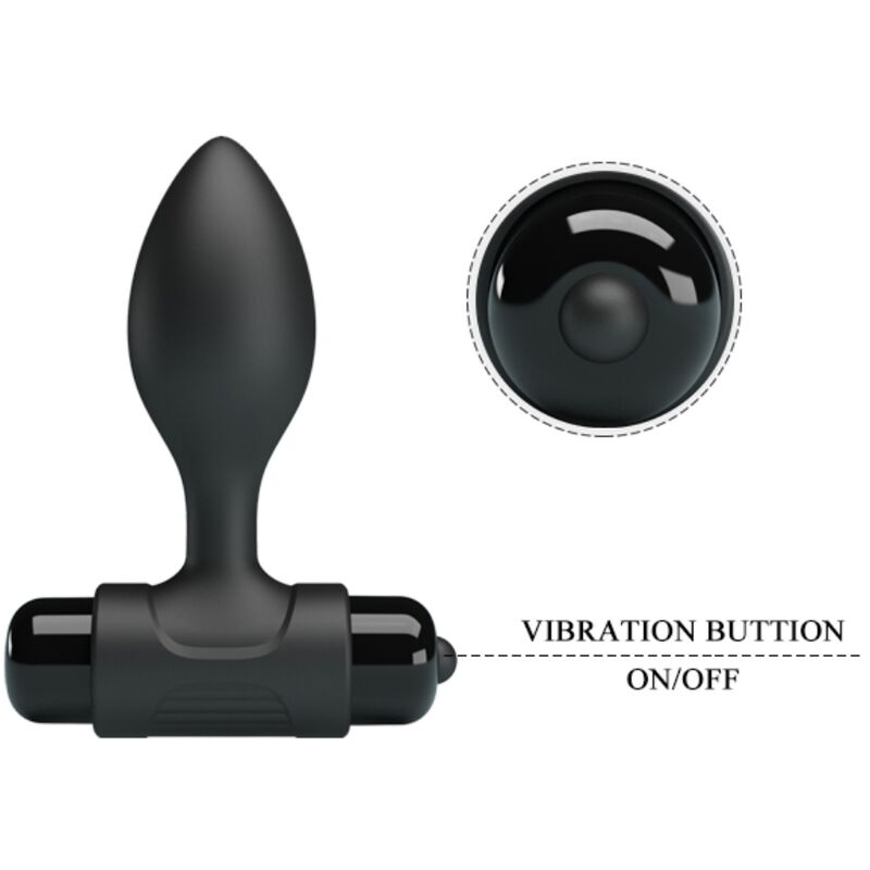 PRETTY LOVE - VIBRA BUTT 10 VIBRATIONEN ANALSTECKER SCHWARZ – Bild 5