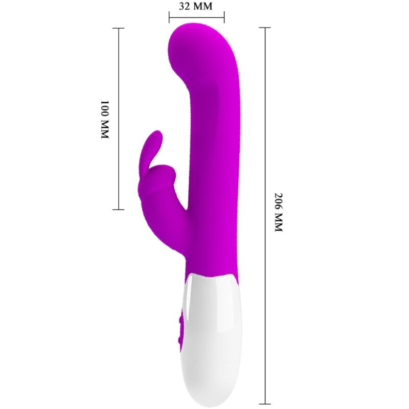PRETTY LOVE - CENTAUR VIBRATOR RABBIT 30 VIBRATIONSMODI LILA – Bild 3