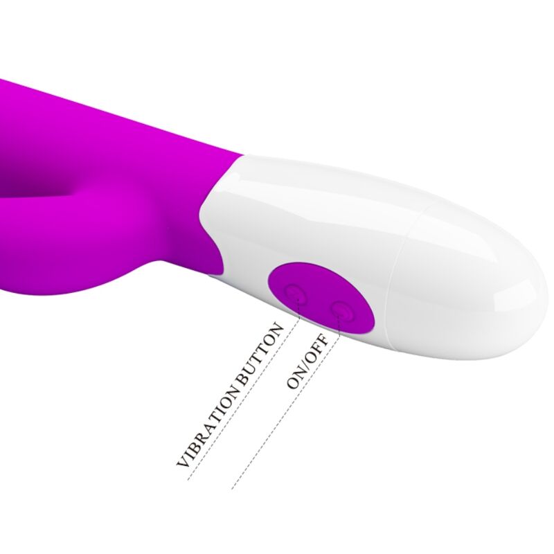 PRETTY LOVE - CENTAUR VIBRATOR RABBIT 30 VIBRATIONSMODI LILA – Bild 4