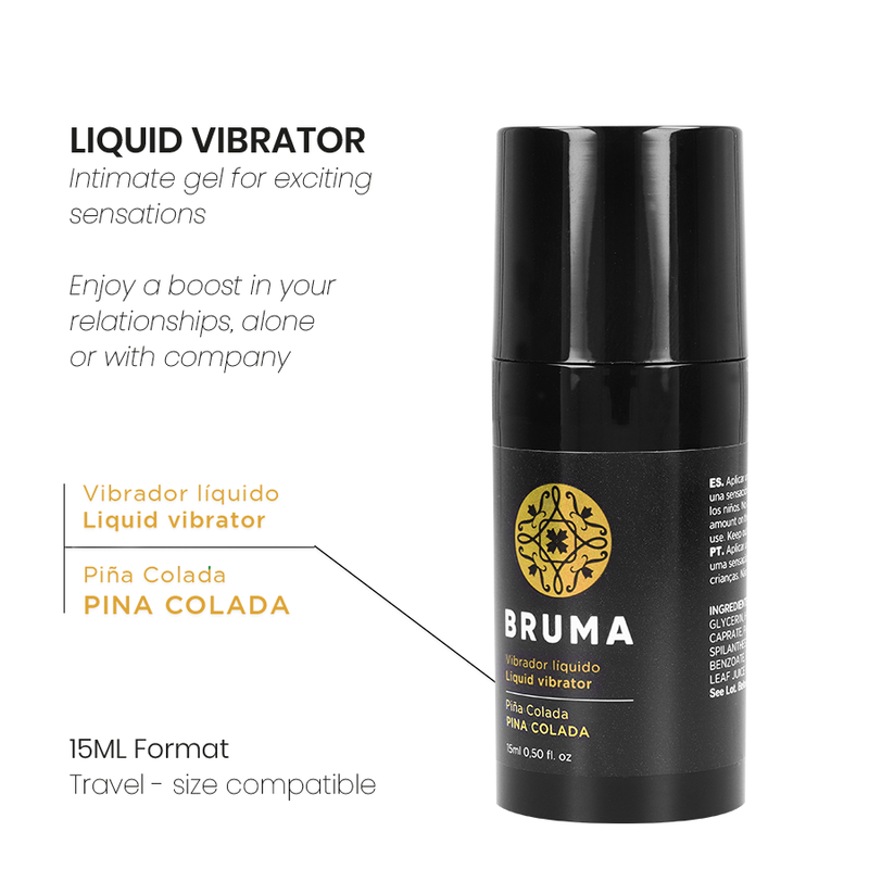 BRUMA - FLÜSSIGER VIBRATOR ULTRA GLEITEND PINA COLADA 15 ML – Bild 3