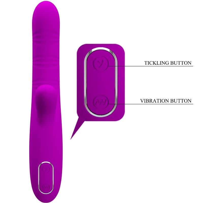 PRETTY LOVE - ANGELIQUE MULTIFUNKTIONSVIBRATOR + KLITORISSTIMULATOR LILA – Bild 4