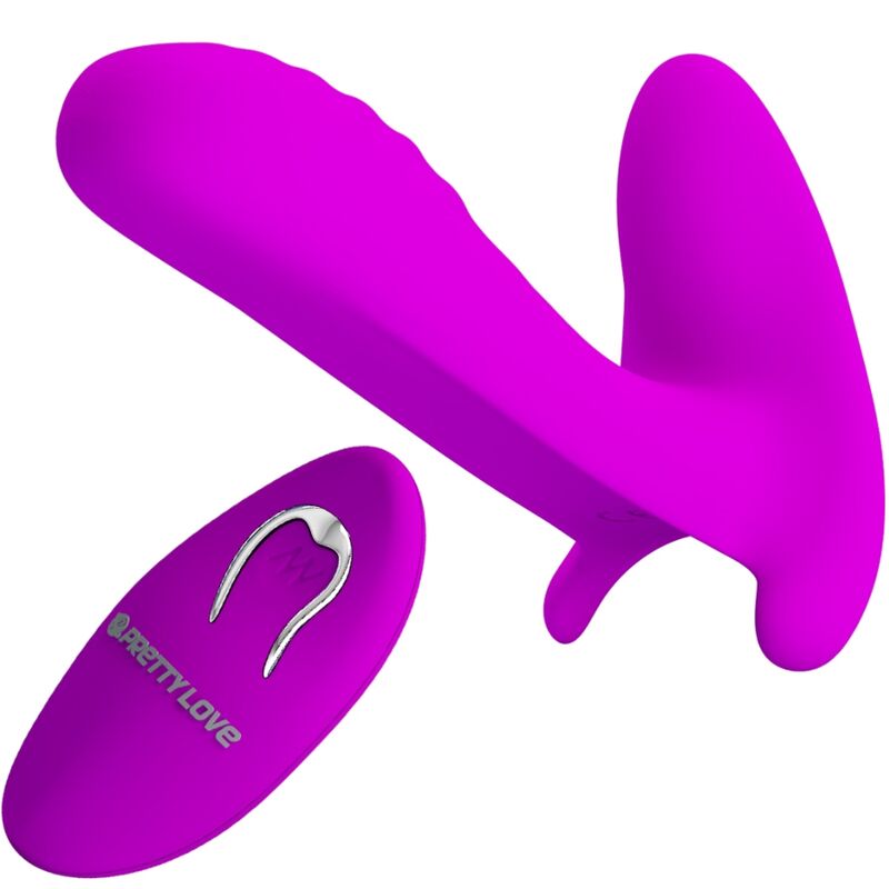 PRETTY LOVE - MASSAGER  VIBRATOR 12 VIBRATIONEN FERNBEDIENUNG LILA