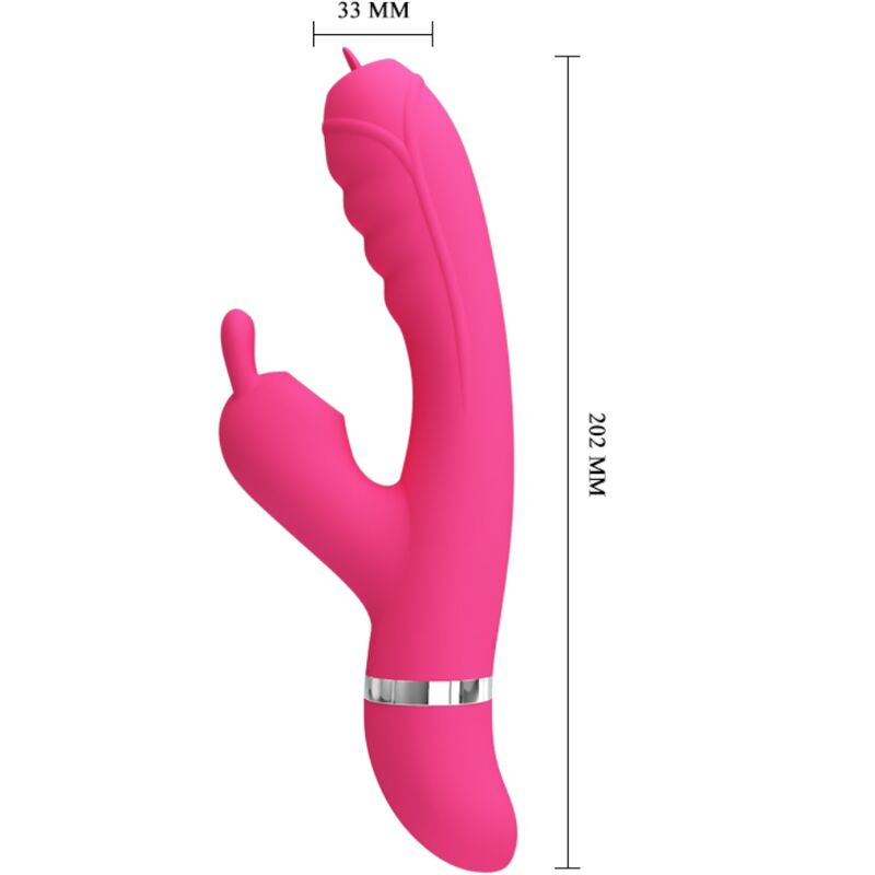 PRETTY LOVE - PHOENIX MULTIFUNKTIONS-KANINCHENVIBRATOR ROSA – Bild 3