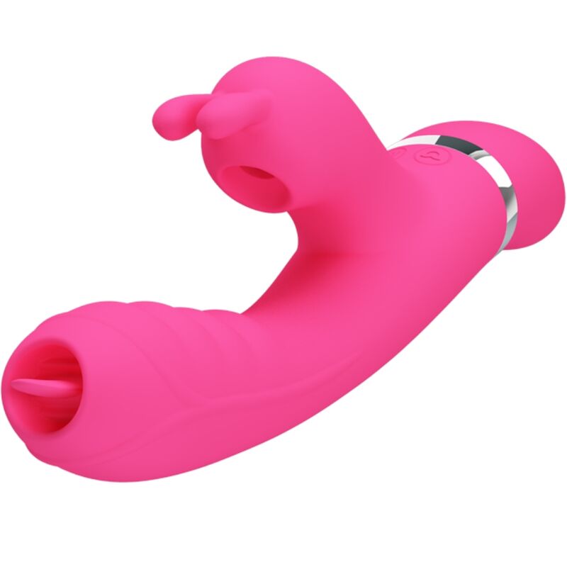 PRETTY LOVE - PHOENIX MULTIFUNKTIONS-KANINCHENVIBRATOR ROSA – Bild 2