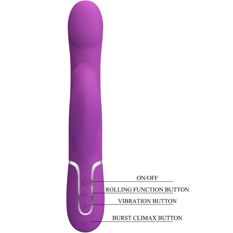 PRETTY LOVE - 4 IN 1 MULTIFUNKTIONSVIBRATOR STIMULATOR LILA – Bild 4
