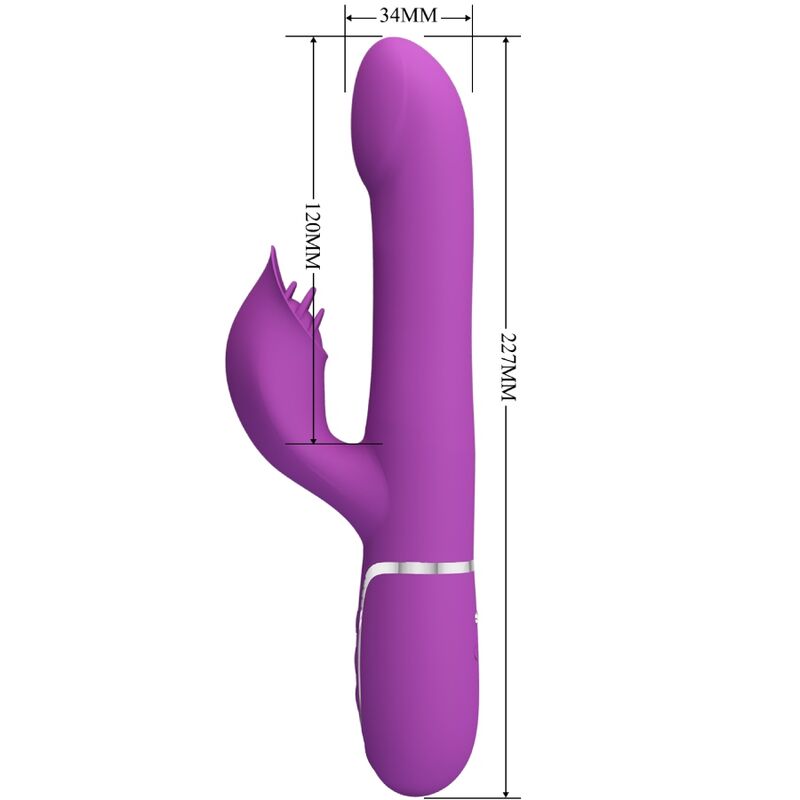 PRETTY LOVE - 4 IN 1 MULTIFUNKTIONSVIBRATOR STIMULATOR LILA – Bild 5