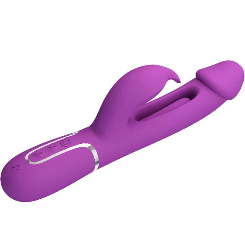 PRETTY LOVE - KAMPAS 3 IN 1 MULTIFUNKTIONS-RABBIT-VIBRATOR LILA – Bild 3