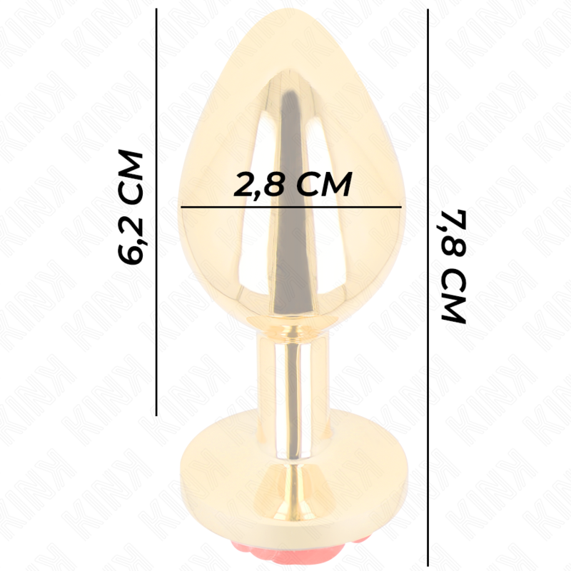 KINK - PLUG ANAL GOLD ROSE ROT GRÖSSE S – Bild 4