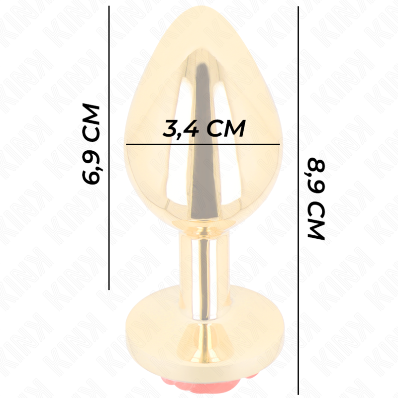 KINK - PLUG ANAL GOLD ROSE ROT GRÖSSE M – Bild 4