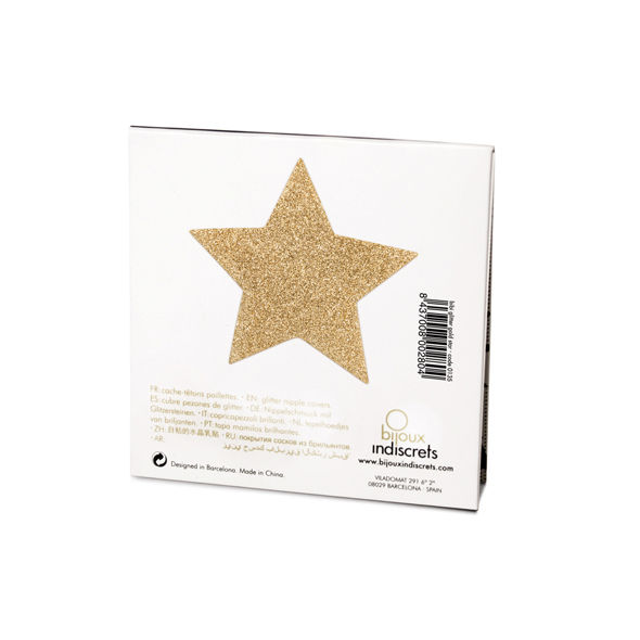 BIJOUX - INDISCRETS FLASH GOLDEN STAR NIPPELABDECKUNGEN – Bild 3