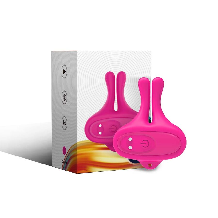 ARMONY - KANINCHENFORM VIBRATION MAGNETISCHE NIPPELKLEMMEN ROSA