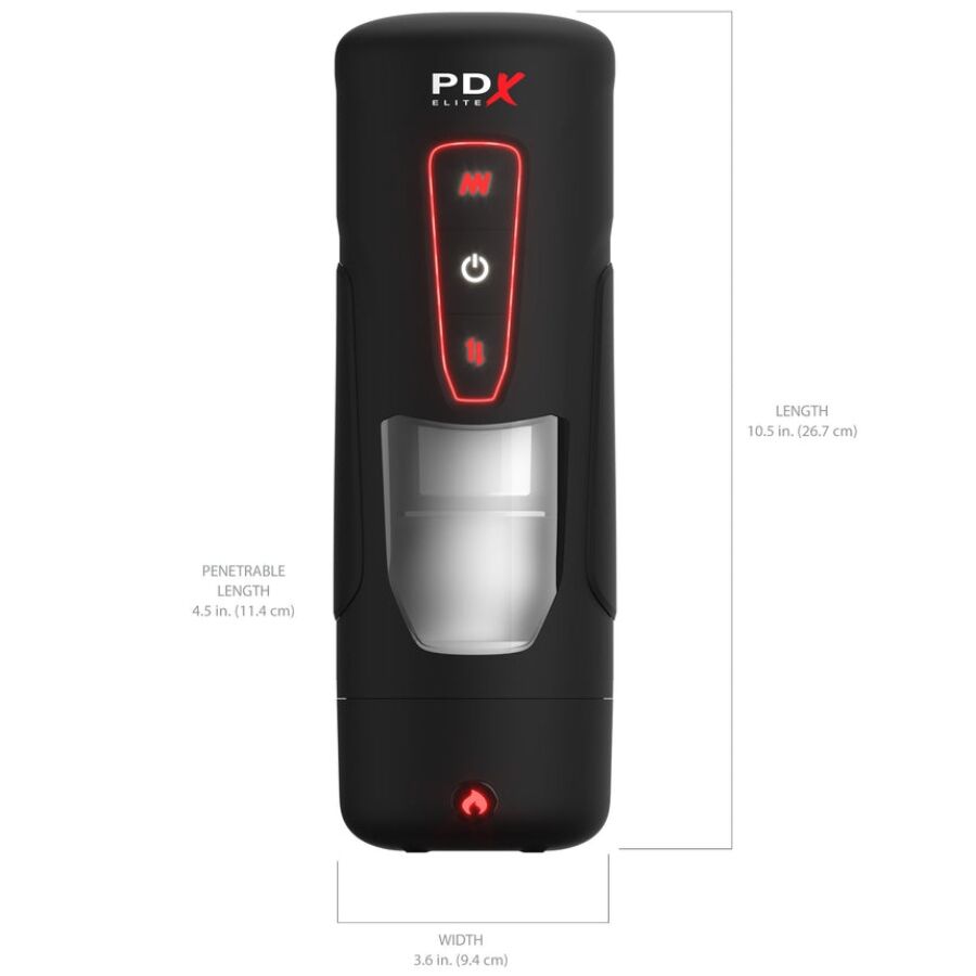 PDX ELITE - MILK ME HOTTER AUTOMATISCHER MASTURBATOR MIT STOSS- UND WÄRMEEFFEKTVIBRATION – Bild 5