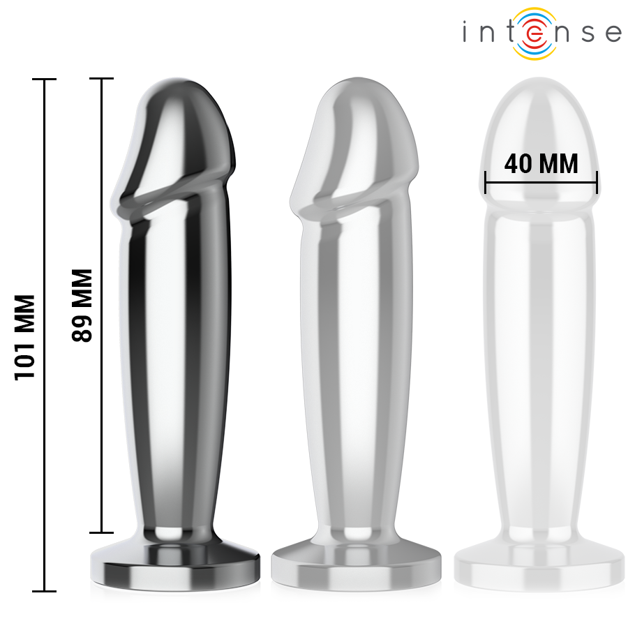 INTENSE - ANAL PLUG 10 VIBRATIONEN METALLDILDO MIT FERNBEDIENUNG M – Bild 5