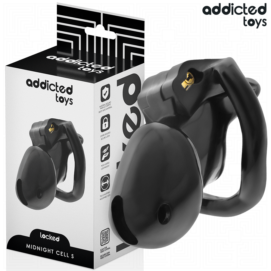 ADDICTED TOYS LOCKED - MINDNIGHT CELL PENIS CAGE GRÖSSE S