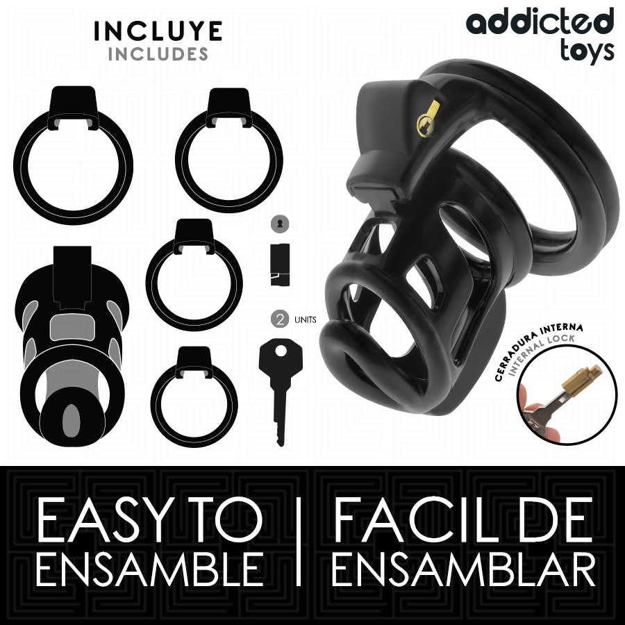 ADDICTED TOYS LOCKED - GILDEN CAGE PENISKÄFIG 8,5 CM – Bild 4