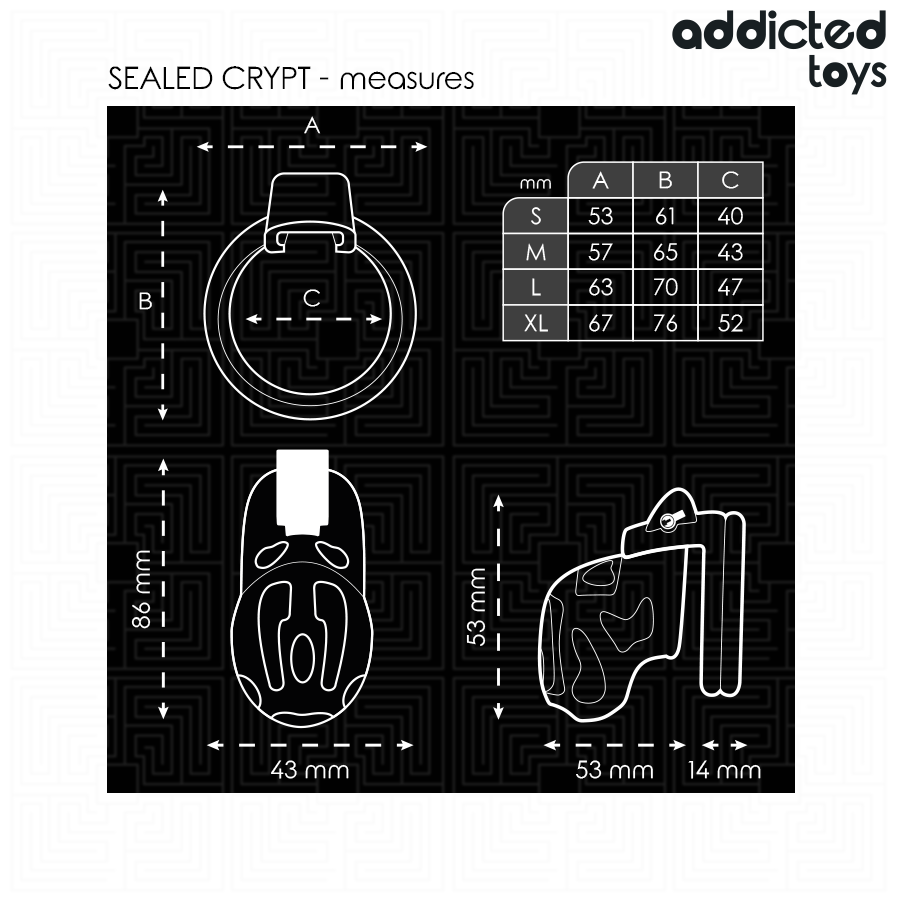 ADDICTED TOYS LOCKED - VERSIEGELTER PENISKÄFIG 8 CM – Bild 5