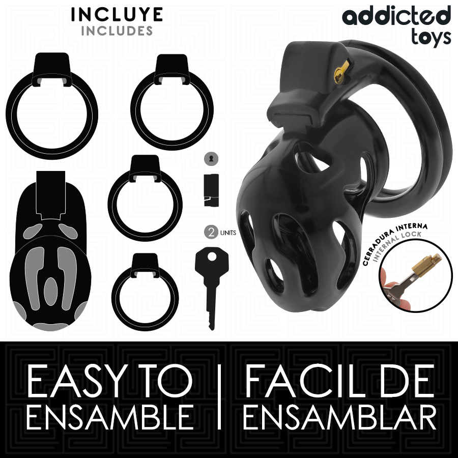 ADDICTED TOYS LOCKED - VERSIEGELTER PENISKÄFIG 8 CM – Bild 4