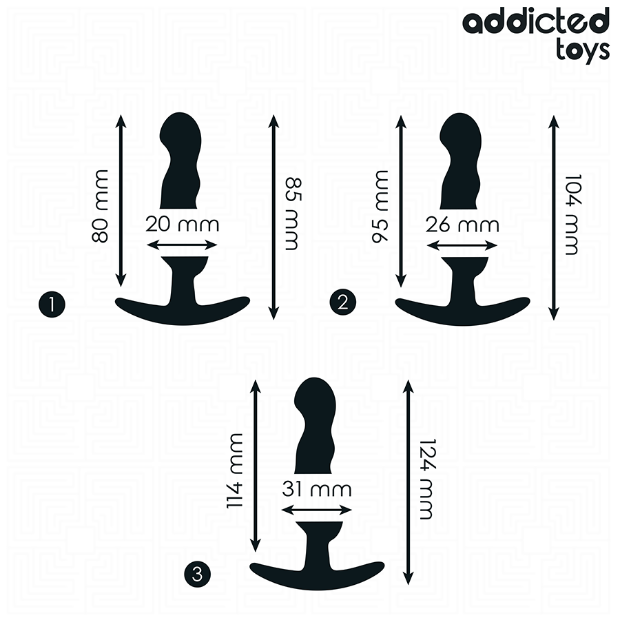 ADDICTED TOYS - 3ER-SET ANALPLUG MODELL 1 – Bild 4