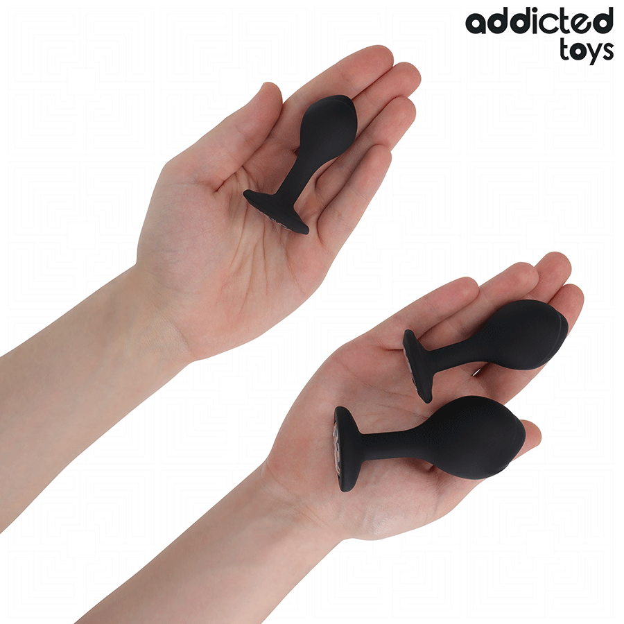 ADDICTED TOYS - 3ER-SET ANALPLUG MIT JUWEL – Bild 5