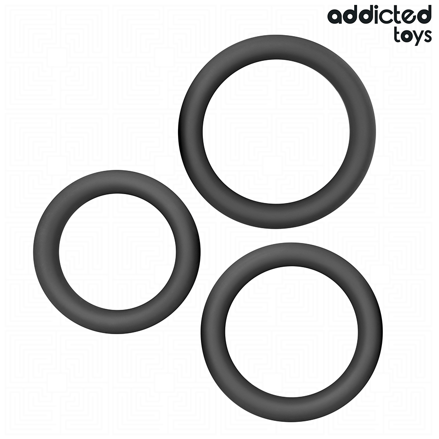 ADDICTED TOYS - SET AUS FLACHEN SILIKONRINGEN – Bild 5