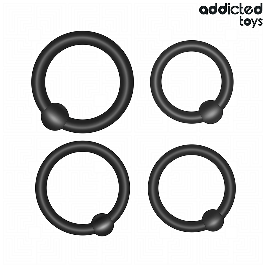 ADDICTED TOYS - SET AUS DRUCKRINGEN AUS SILIKON – Bild 5