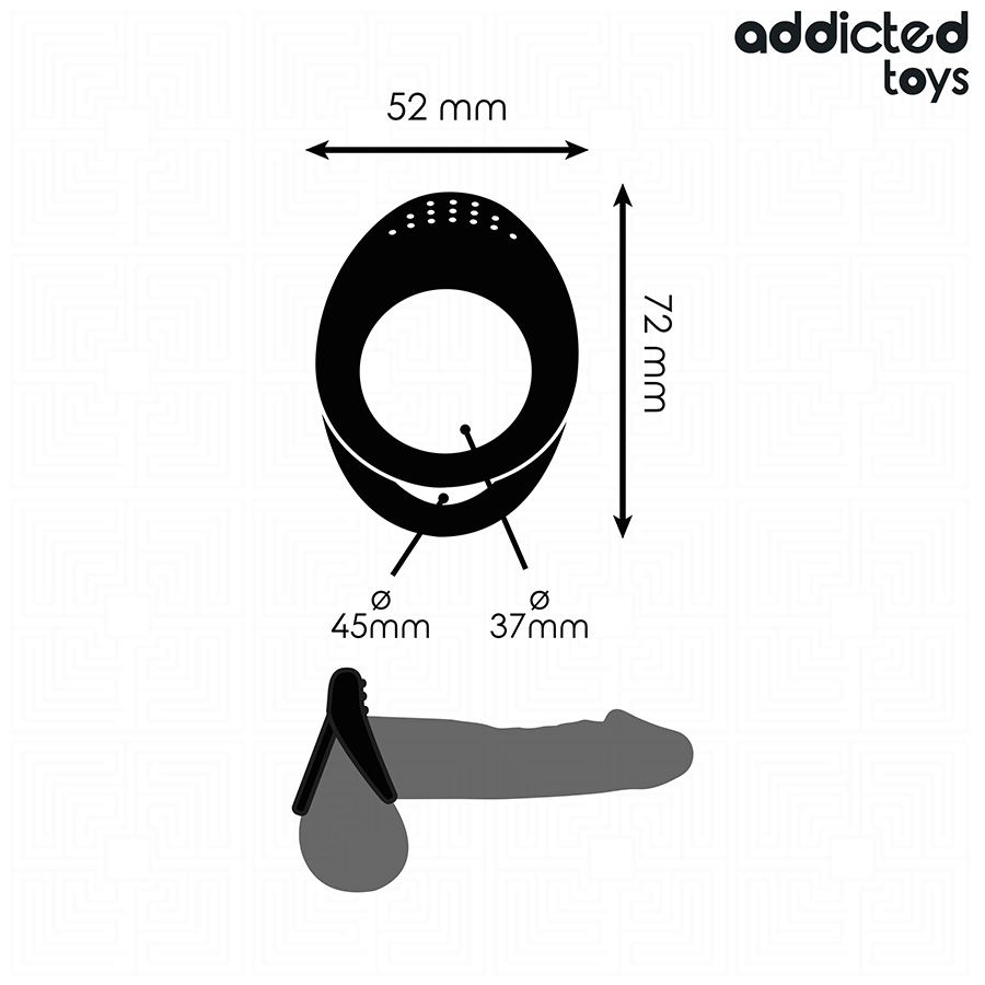 ADDICTED TOYS - DOPPELT STRUKTURIERTER PENISRING – Bild 4