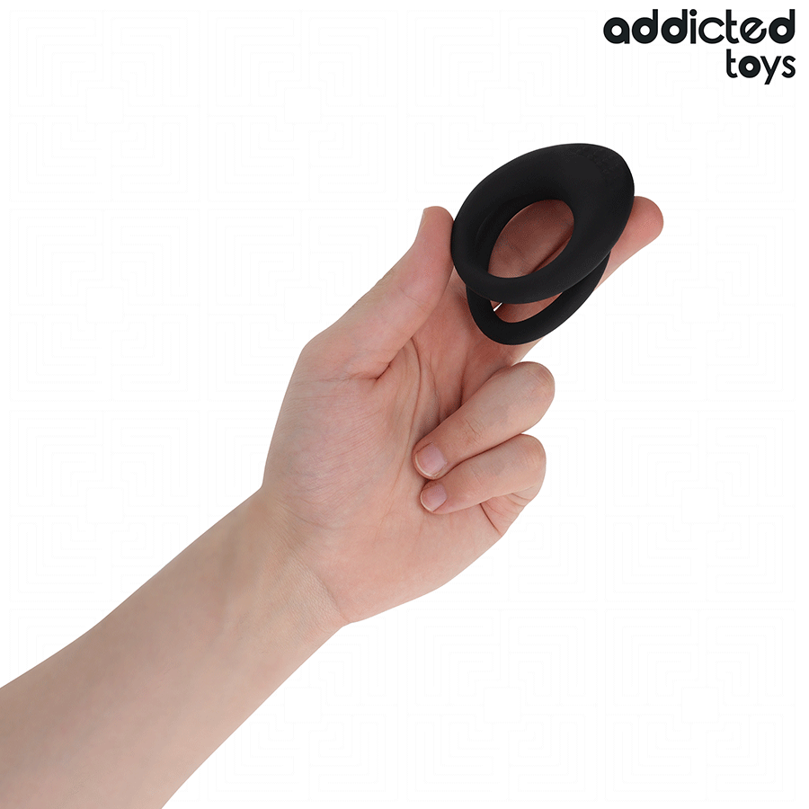 ADDICTED TOYS - DOPPELT STRUKTURIERTER PENISRING – Bild 2